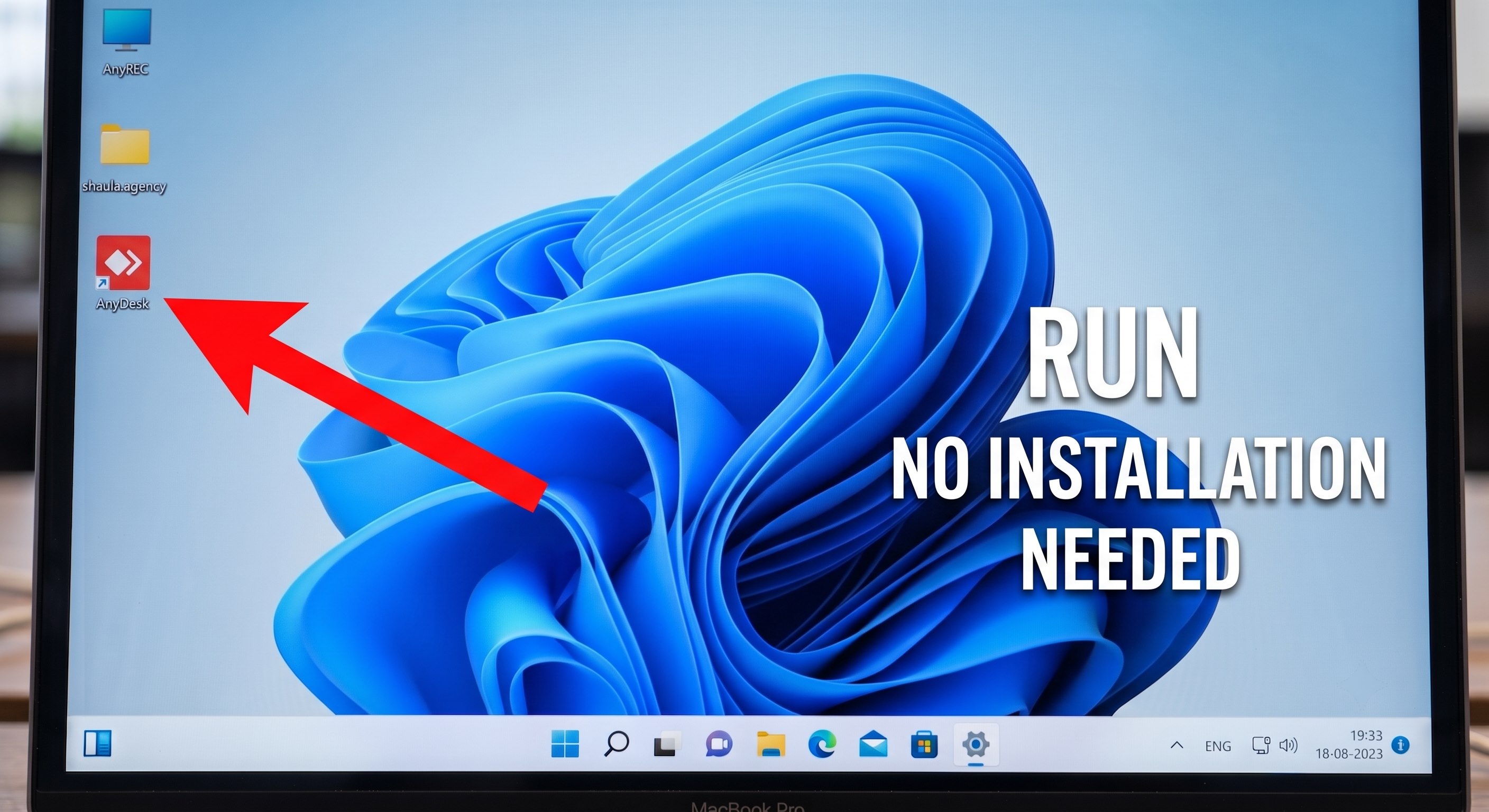 Run AnyDesk without installation